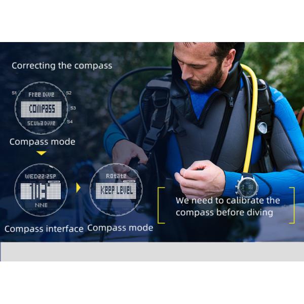 Electronic Military Camping Gear Watch Altitude Barometric Compass Temperature