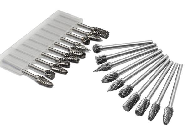 Double Cut Teeth Solid Carbide Burrs , Double Cut Carbide Burr For Granite