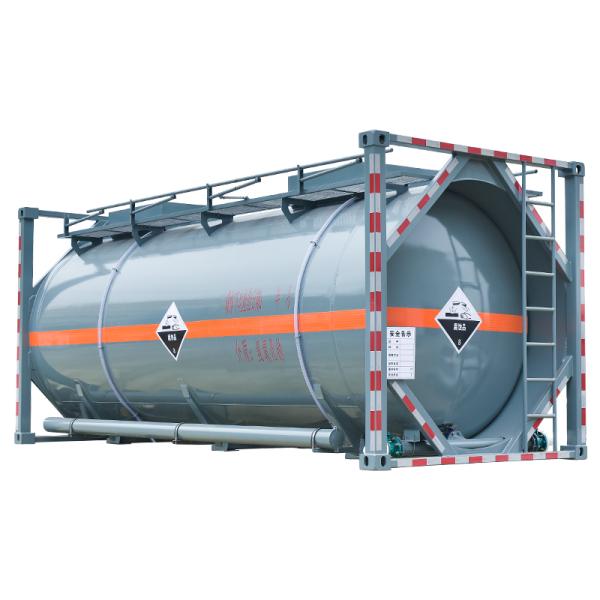 20FT Chemical Liquid Tank Container For Sulfuric Hydrochloric Acid