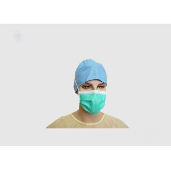 Water Proof Non Woven Fabric Face Mask Not Stimulation Easy Degradation
