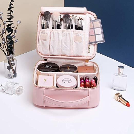 Professional Small Makeup Vanity Bag , Portable Cosmetic Organizer Case