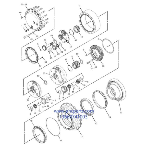 267 6796 227 6116 конечная передача CAT E329D редуктора перемещения без мотора 267 6796 227 6116 конечная передача CAT E329D редуктора перемещения без мотора