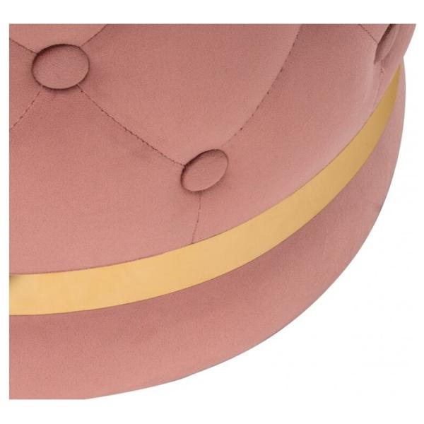 Plastic Wooden Round Ottoman Stool Seat Chair Pouf