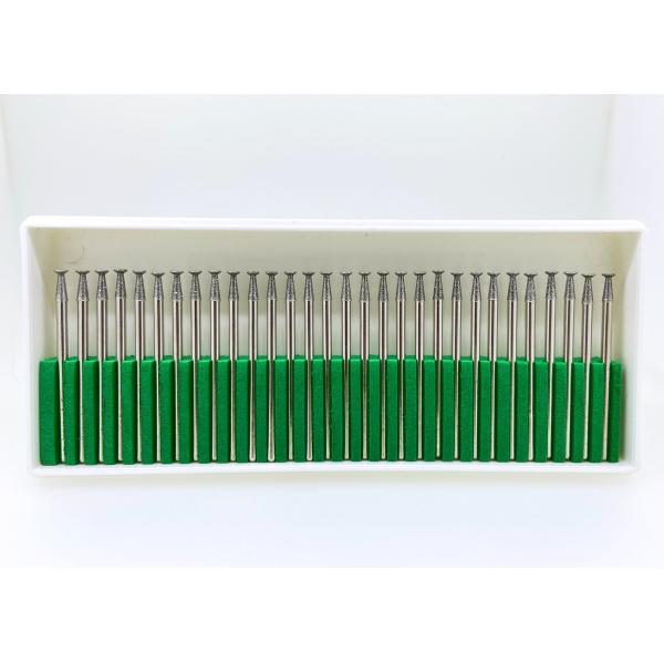 2.35mm HP Shank Diamond Grinding Stones Coated Plated Inverted Cone Dental Burs