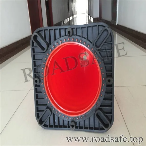 High Strength Roadway Safety PVC Traffic Cone with Customizable Colors and Black Base