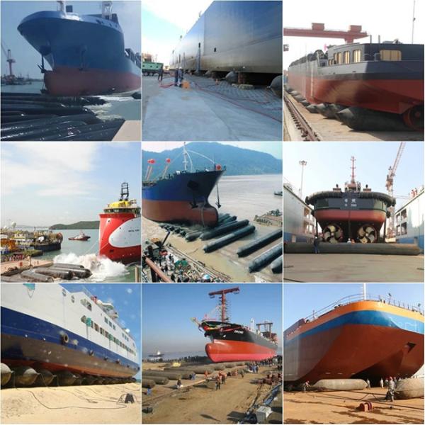 Гладкий резиновый морской подушка воздуха цилиндрической формы для судов / судов / причалов