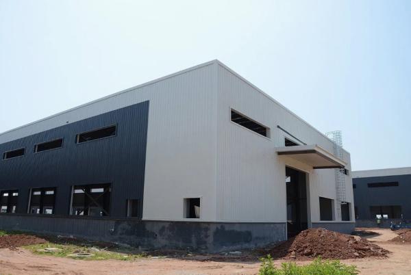 Prefabricated H Section Steel Frame Structural Warehouse with Overhead Crane