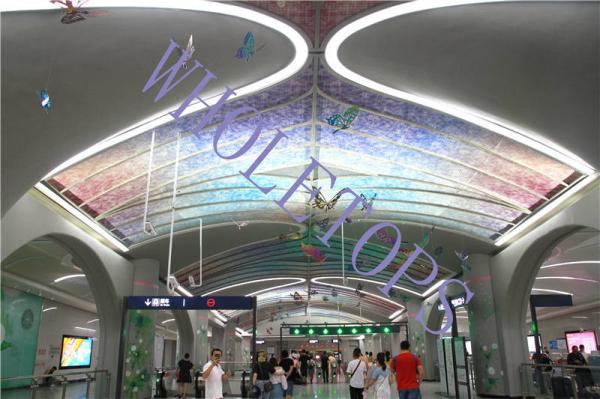Fire Resistance 1.5MM-8.0MM Perforated Aluminum Ceiling Panels PVDF Coated