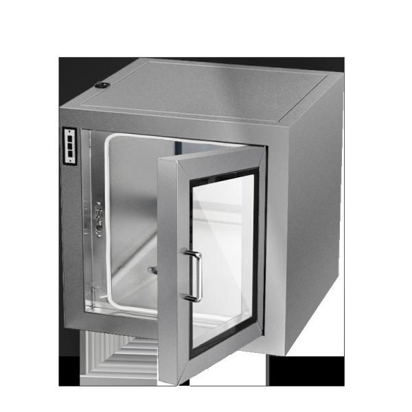 GMP-Certified Flat Door Pass Box | 201 Stainless Steel & Mechanical Interlock | Pharma/Electronics Grade