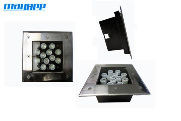 12V LED Inground Lights With Brushed Stainless Steel Trim 9w 12w 18w outdoor IP67