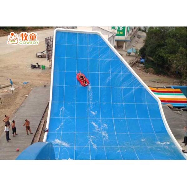 Large Fiberglass Water Slide With 12 - Meter High Platform Down