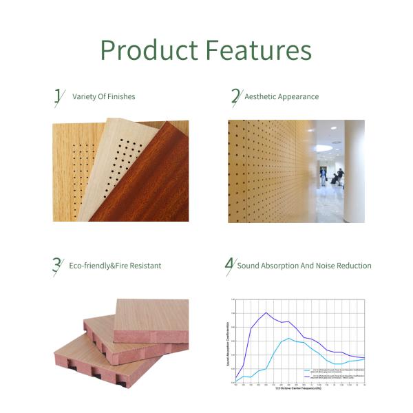 16/16/8 6 Модель фанера звукозащищенный МДФ акустическая деревянная панель для декорации стен