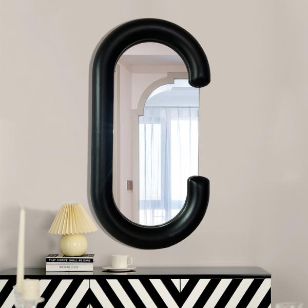 White Decorative Full Length Floor Led Mirror for Bathroom Decoration in Living Room