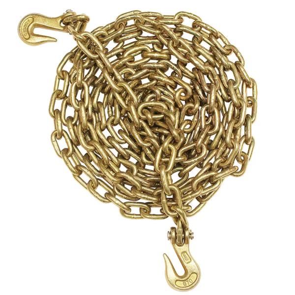 3/8'X 20 футов желтый цинк тяжелой заварной цепочки G 70 с клейвисом хватать крючком