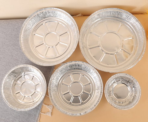 Customized Logo Aluminum Foil Container with Lids Delivery Packaging Biodegradable Box