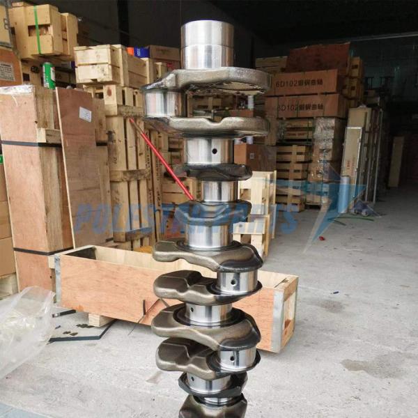 Forged Steel Engine Crankshaft Parts 134112410A Diesel J08E SK350-8 13411-2241