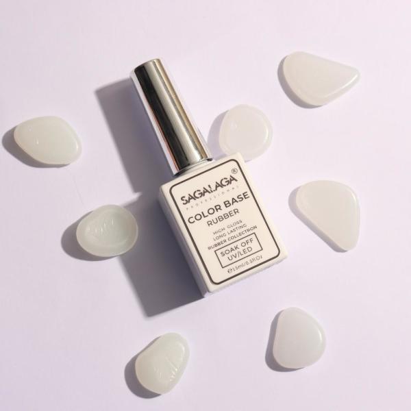 Gel UV de couleur adhésive solide de caoutchouc de base 85G Trempage gel élastique de base de manteau manucure des ongles 15 ml bouteille pour professionnel