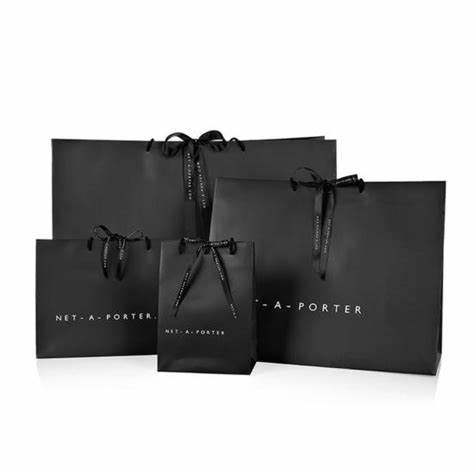 Promotional Gift Paper Cardboard Carry Bags Jewelry Packaging With Handle