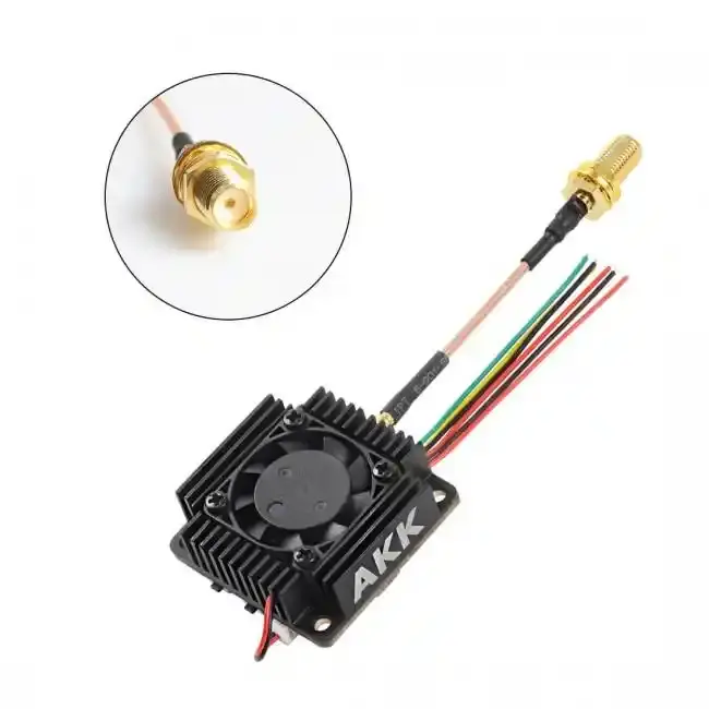 AKK Ultra Long Range VTX 4.9G 5.8G 3W up to 10Km VTX With Fan MIC Smartaudio 30.5*30.5mm for RC FPV Drone Fpv Drone Vtx