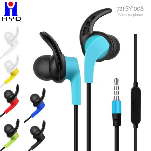 1.2m Wired In Ear Earphones 10mm Speaker Noise Canceling Wireless Earbuds With Cord