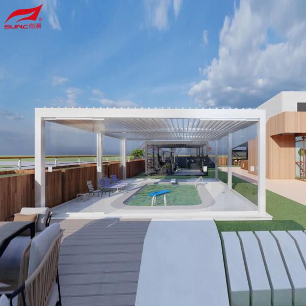 Waterproof Aluminium Gardening Tools Windproof Aluminium Pergola