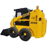 Cor amarela do carregador do patim de 4WD Kubota com o multi acessório da função