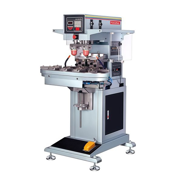 Two Color Pneumatic Semi Automatic Pad Printing Machine 1500 pcs/hour Speed