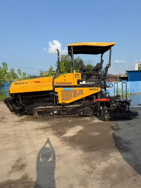 Pavimentadora SANY SAP60C-8 Super | Ancho de pavimentación de 6 metros | Construcción eficiente de carreteras de hormigón asfáltico