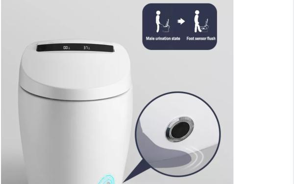 Ceramic Sanitary Ware Toilet Automatic Heated Modern Smart One Piece Toilet
