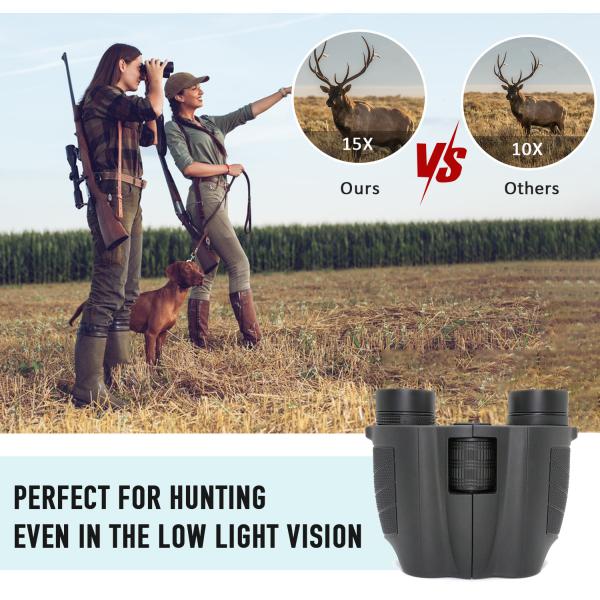 облегченные складывая бинокли кармана 15x25 для наблюдать птицы на открытом воздухе спорт путешествующ