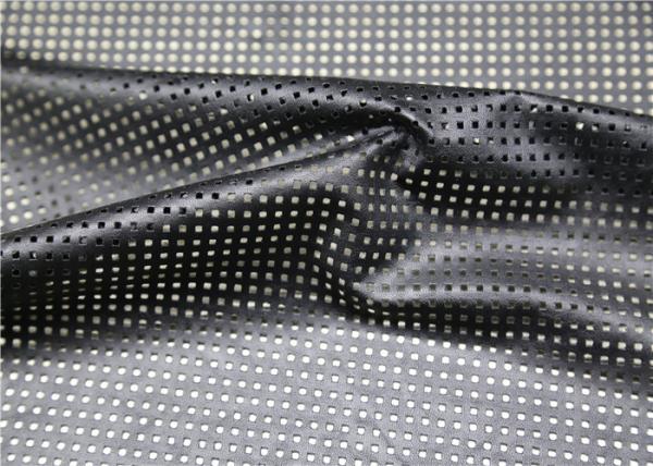 300 Gsm Punched Leather PU + Viscose Composition 0.5 Mm Thickness