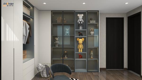 Maximize Your Bedroom Storage with Artcheer's Customized Wooden Wardrobe and LED Closet