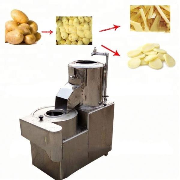 cortador comercial das microplaquetas de batata do cortador das batatas fritas da máquina de corte da casca de batata 100kg