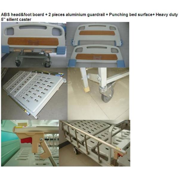 3 Way Movement Adjustable Hand Manual Medical Hospital Beds With Casters Lock (ALS-M321)