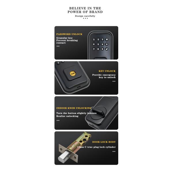 Secure Your Door with Battery-Powered Digital Smart Lock and TTlock Tuya WiFi App