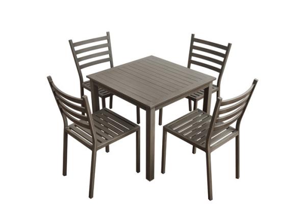 Dia 28*1.5mm Aluminum Tube Commercial Outdoor Dining Furniture