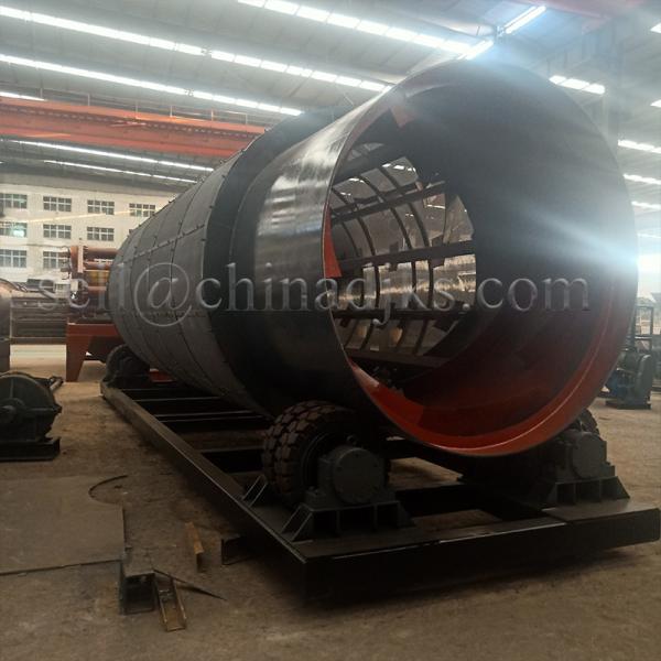 Separando o Trommel giratório da tela do cilindro da máquina de secagem