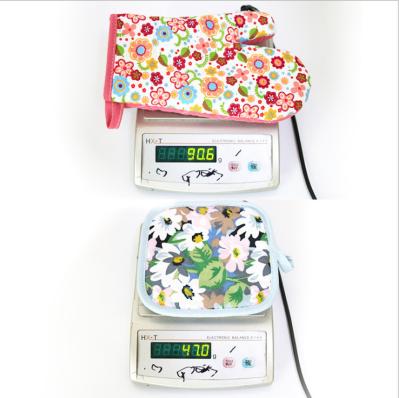 Soft  Cotton Fabric Custom Oven Mitts , Long Oven Mitts With FDA Approved