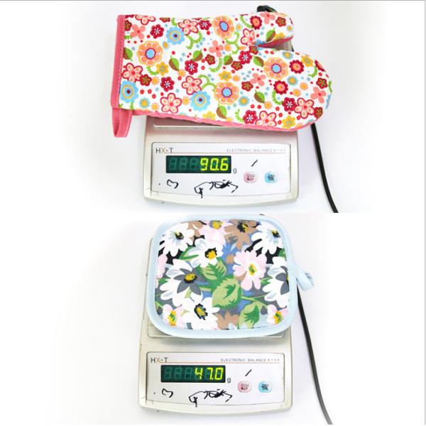 Soft  Cotton Fabric Custom Oven Mitts , Long Oven Mitts With FDA Approved