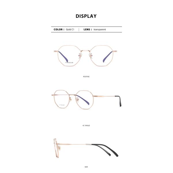 Бренд логотипа геометрических стекел рамки титана изготовленный на заказ для женщин