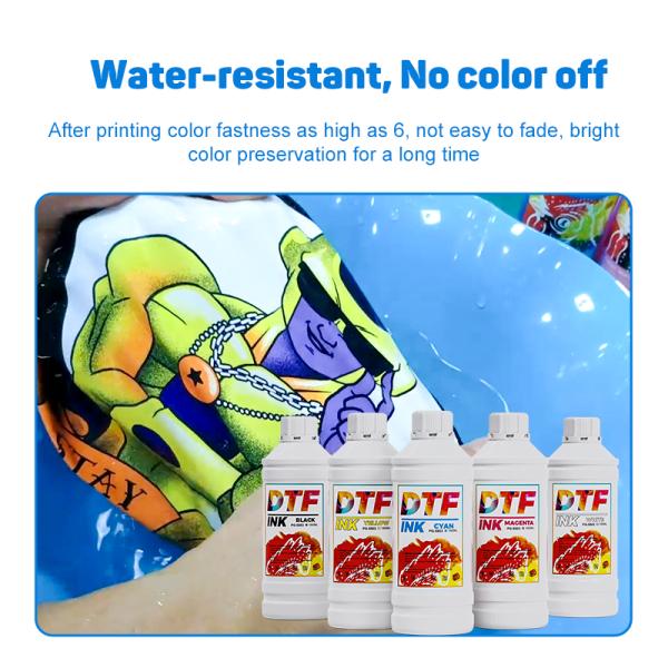DTF 1000ml White Ink Fluorescent Dtf Pigment Ink For Epson XP600 I3200 L1800 L8050 TX800