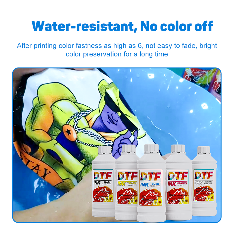 DTF 1000ml White Ink Fluorescent Dtf Pigment Ink For Epson XP600 I3200 L1800 L8050 TX800
