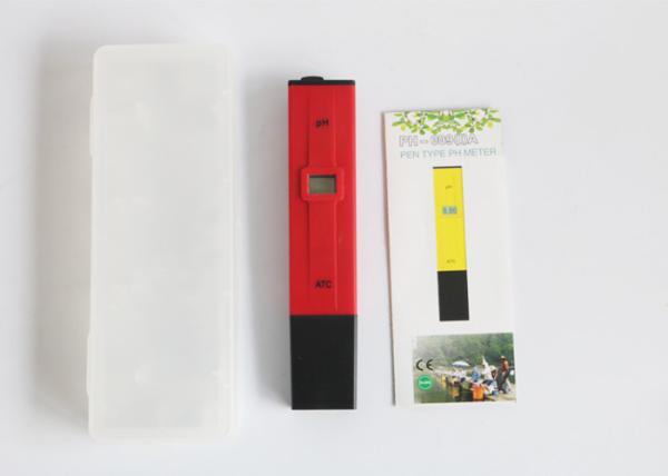High Precision ATC PH Tester Pen Glass Electrode Anti Corrosion Plastic Shell