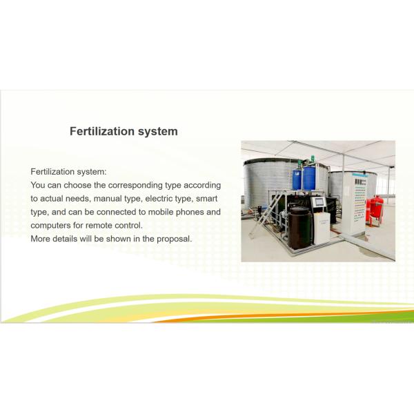 Invernadero de vidrio comercial de cultivo agrícola con sistema hidropónico de ancho 9,6 m