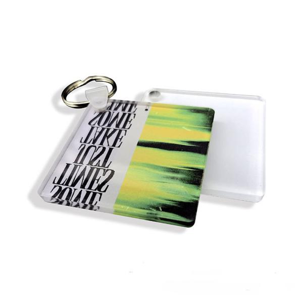 Custom Blank Sublimation Acrylic Keychain For Sublimation Printing