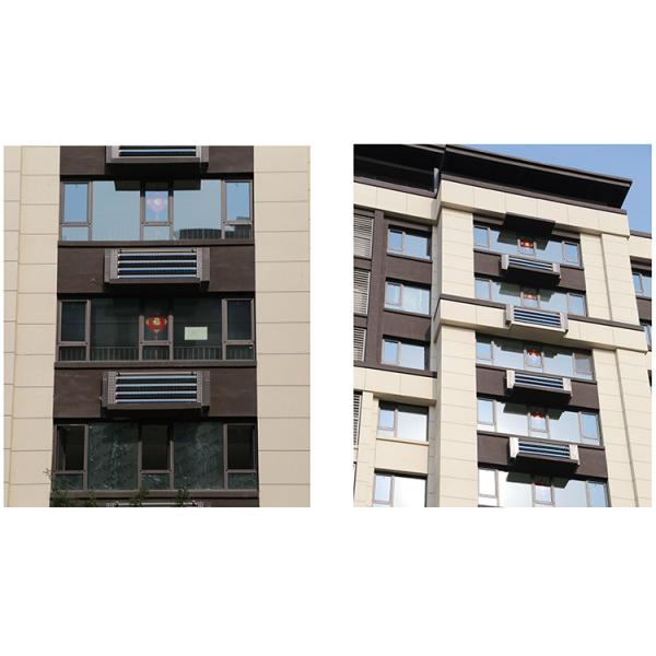 95 Liter Installed On Wall Vacuum Tube Collector Integral Solar Water Heater Without Water Tank