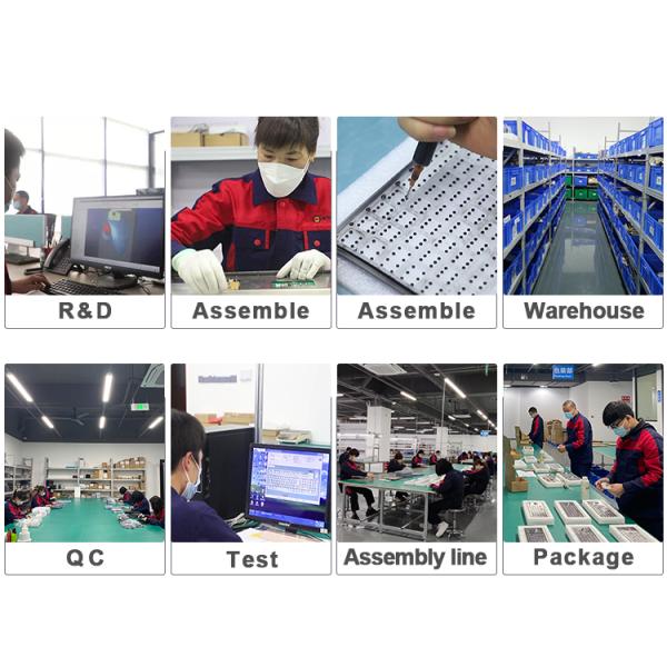 Dustproof Top Panel Mounting Stainless Steel Keyboard With USB Or PS2 Interface