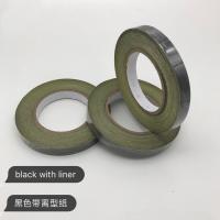 Fita de tecido de acetato preto 76 mm excelente desempenho de isolamento