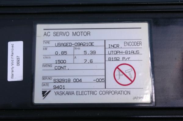 、7.6A 0.85KW 1500r/min真新しく、元ののUSAGED-09A210Eは3-5仕事日のofe時間を提供する。