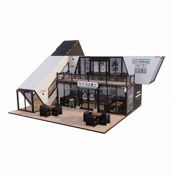 Expandable Prefab Folding Container Garden House with Galvanized Steel Square Tubes Main Structure Chinese Design Style